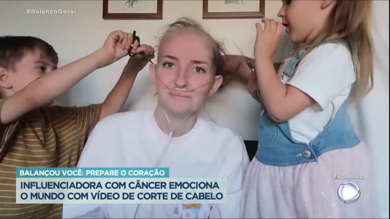 Vídeo: Balançou Você : Vídeo de influenciadora com câncer cortando o cabelo emociona web