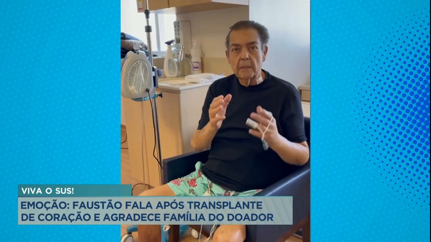 Vídeo: A Hora da Venenosa: Faustão fala após transplante de coração e agradece família de doador