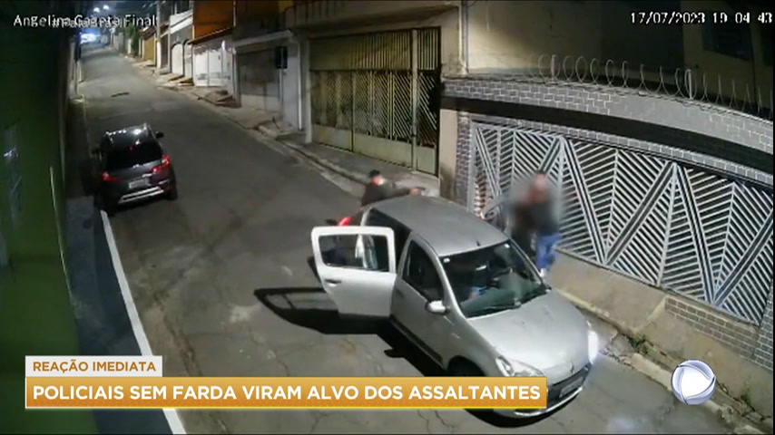 Vídeo: Policiais de folga são atacados por criminosos em São Paulo