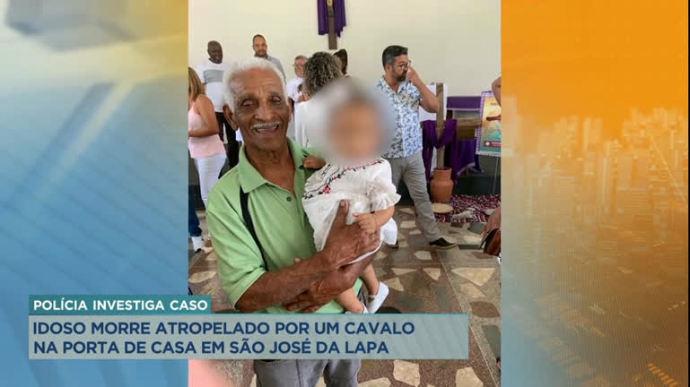 Vídeo: Idoso de 85 anos morre após ser ‘atropelado’ por um cavalo em São José da Lapa (MG)