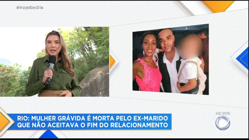Vídeo: Grávida é morta pelo ex-marido no Rio de Janeiro