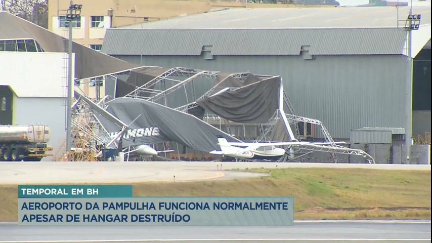 Vídeo: Ventos chegam a 80 quilômetros por hora na região da Pampulha, em Belo Horizonte