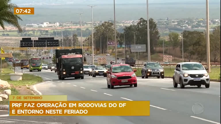 Vídeo: PRF faz operação em rodovias do DF e Entorno neste feriado