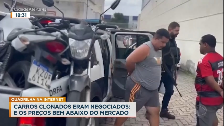 Vídeo: Polícia faz operação para combater quadrilhas de compra e venda de carros clonados, no Rio