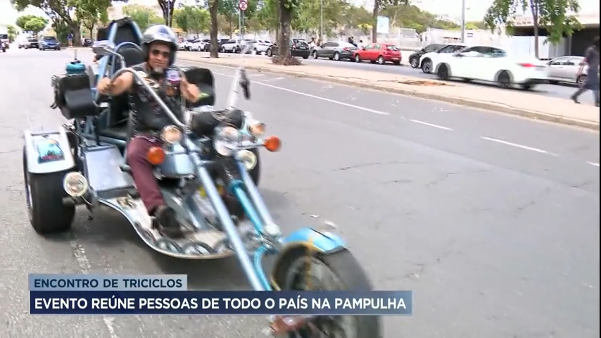 Vídeo: Encontro nacional de triciclos reúne motociclistas do Brasil inteiro em BH