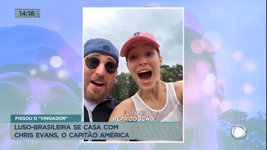 Vídeo: Luso-brasileira se casa com Chris Evans, ator de Capitão América