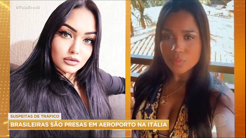 Vídeo: Brasileiras são presas no aeroporto de Roma, na Itália, com drogas dentro da mala