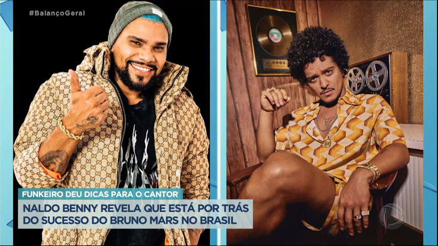 Vídeo: Naldo diz que ajudou Bruno Mars a falar português no Brasil