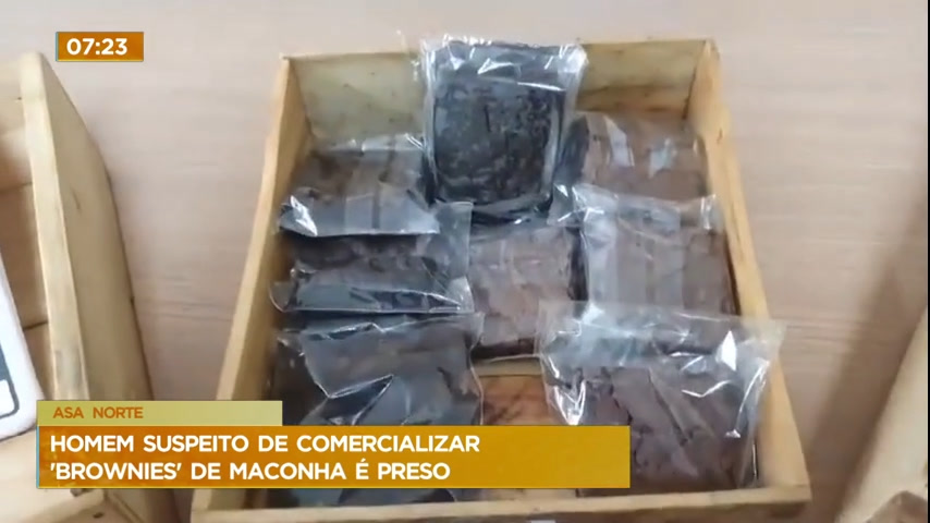 Vídeo: Homem suspeito de comercializar brownies de maconha é preso