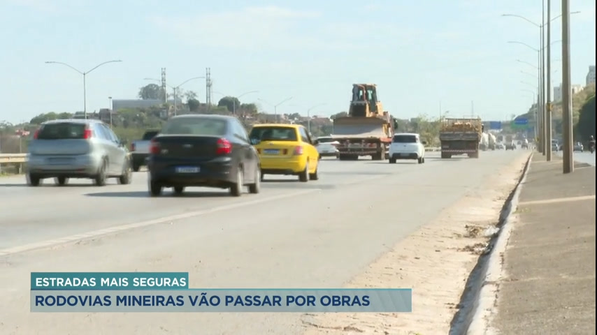 Vídeo: Rodovias mineiras vão passar por obras para estradas mais seguras