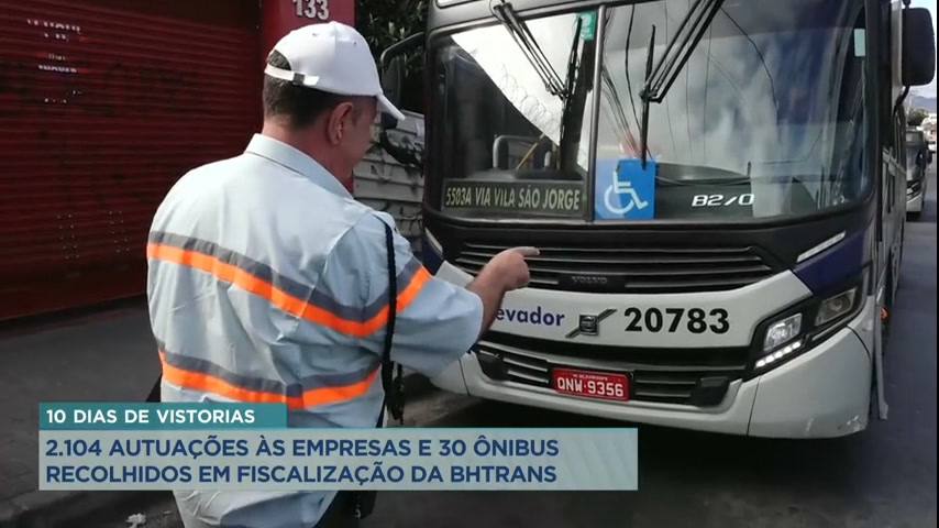 Vídeo: BHTrans aplica mais de 2 mil autuações às empresas de ônibus em BH