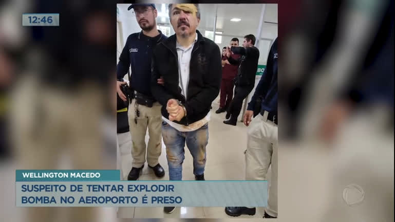 Vídeo: Suspeito de tentar explodir bomba no Aeroporto de Brasília é preso