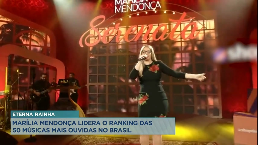 Vídeo: Hora da Venenosa: cantora Marília Mendonça lidera ranking das 50 músicas mais ouvidas no Brasil no primeiro semestre de 2023