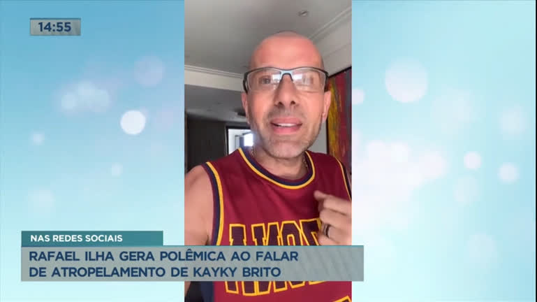 Vídeo: Rafael Ilha gera polêmica ao falar de atropelamento de Kayky Brito