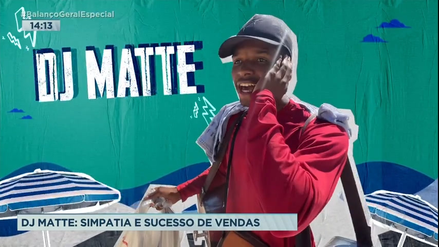 Vídeo: Conheça o DJ Matte, vendedor que faz sucesso nas praias do Rio
