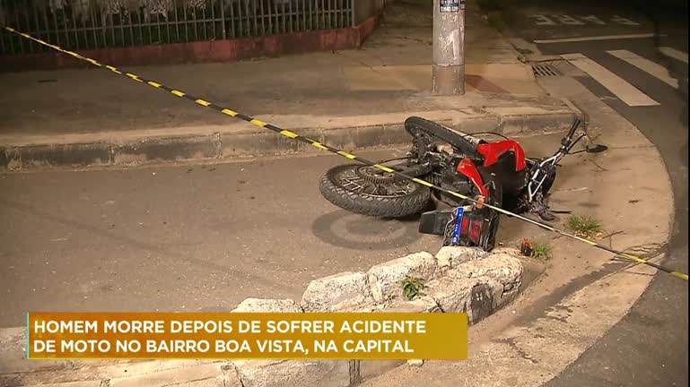 Vídeo: Motociclista morre em um acidente no bairro Boa vista, na região Leste de BH