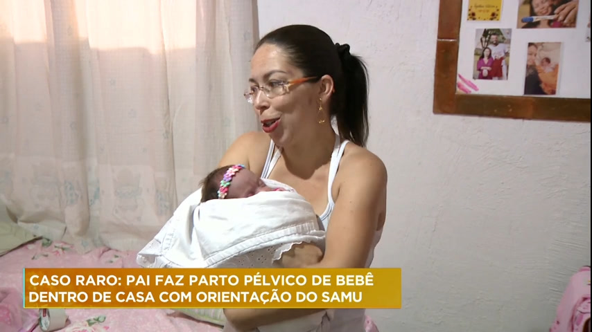Vídeo: Pai ajuda no parto da filha dentro de casa em Santa Luzia (MG)