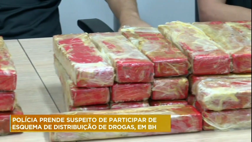 Vídeo: Polícia prende suspeito de participar de esquema de distribuição e drogas em BH