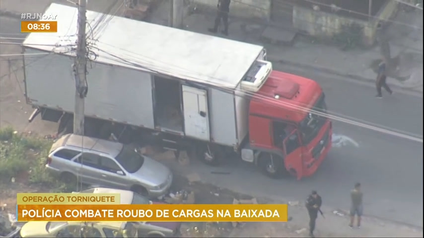 Vídeo: Homem morre durante operação contra roubo de cargas na Baixada Fluminense