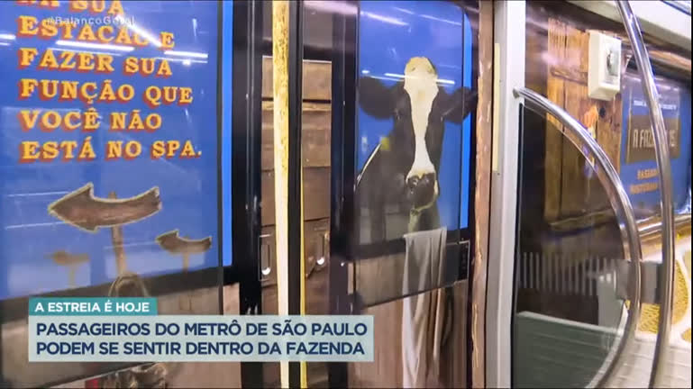 Vídeo: Confira o vagão do metrô de São Paulo inspirado em A Fazenda 15