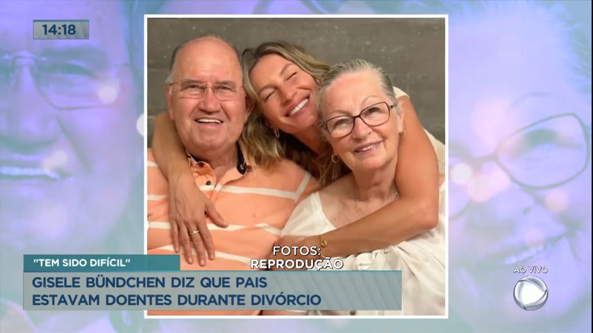 Vídeo: Gisele Bundchen diz que pais estavam doentes durante divórcio