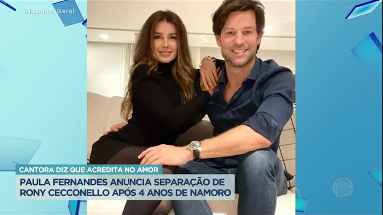 Vídeo: Paula Fernandes termina o namoro com Rony Cecconello