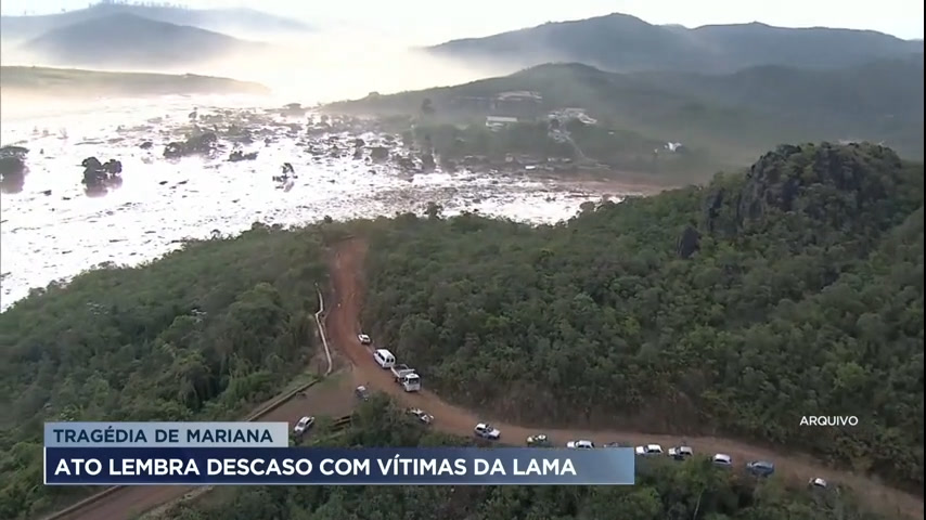 Vídeo: Vítimas do rompimento da barragem de Fundão em Mariana (MG) realizam ato em BH
