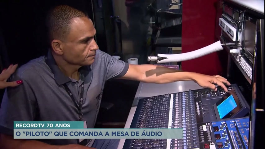 Vídeo: Operador de áudio da Record TV Minas revela bastidores de quem coloca a emissora no ar