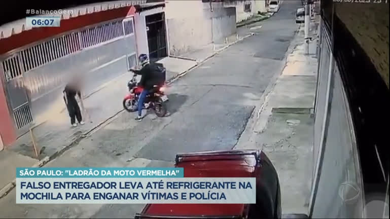 Vídeo: Falso entregador usa até refrigerante para enganar vítimas em São Paulo