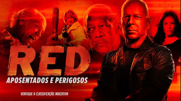 CHAMADA - CINE MAIOR - RED 2: APOSENTADOS E AINDA MAIS PERIGOSOS - RECORD  TV - DOMINGO (29 10 2023) 