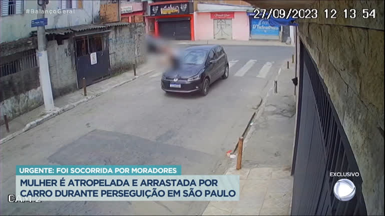 Vídeo: Mulher é atropelada durante perseguição policial na zona leste de São Paulo