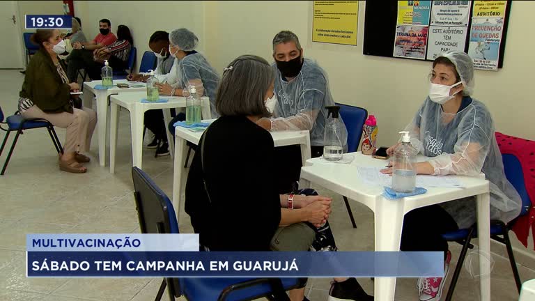 Vídeo: Guarujá inicia campanha de multivacinação