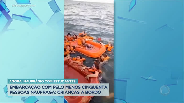 Vídeo: Embarcação com 50 pessoas naufraga no Pará