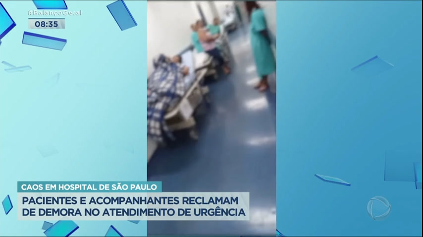 Vídeo: Pacientes e acompanhantes denunciam caos em hospital da zona leste de SP