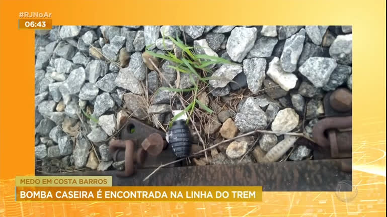 Vídeo: Esquadrão Antibombas detona granada em trilhos perto da Estação de Costa Barros (RJ)