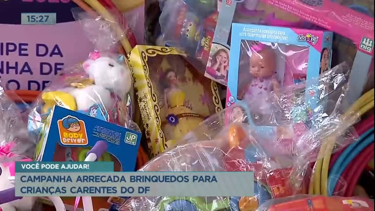 Vídeo: GDF faz campanha para arrecadar brinquedos para crianças carentes