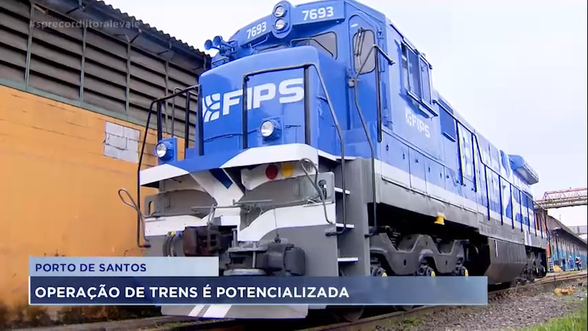 Vídeo: Ferrovia interna do Porto de Santos