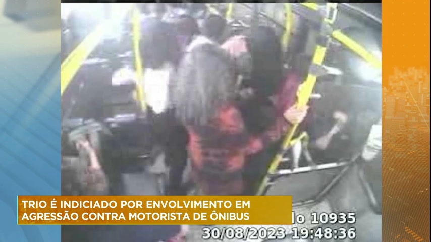 Vídeo: Três homens são indiciados por agressões contra motorista de ônibus em BH
