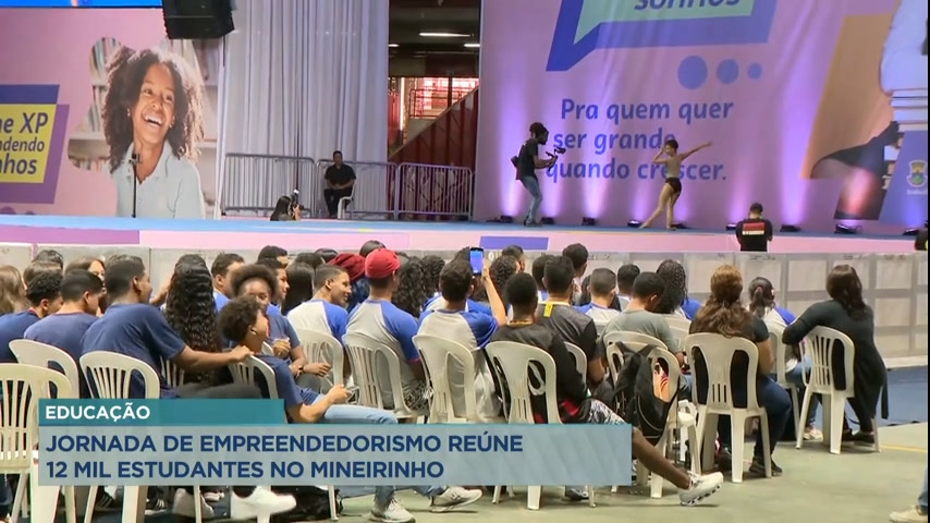 Vídeo: Jornada de empreendedorismo reúne 12 mil estudantes da rede pública no Mineirinho de BH