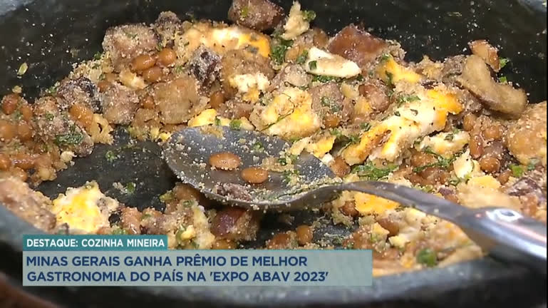 Vídeo: Minas Gerais ganha prêmio de melhor gastronomia do país na 'ABAV Expo 2023’ no Rio de Janeiro