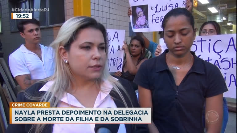 Vídeo: Mãe da menina morta com golpes de martelo pelo pai presta novo depoimento no Rio de Janeiro