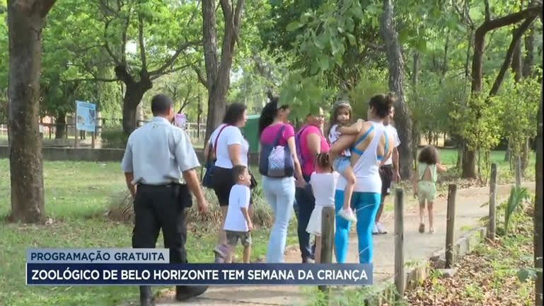 Vídeo: Zoológico de Belo Horizonte tem semana da criança