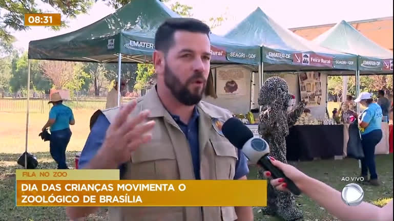 Vídeo: Zoológico de Brasília tem programação especial nesta quinta (12)
