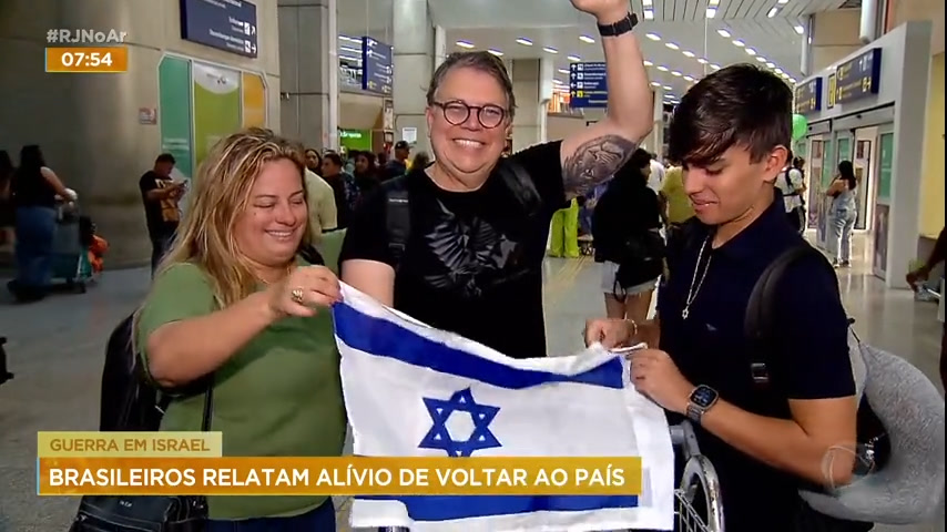 Vídeo: Brasileiros que estavam em Israel falam em alívio na volta ao país: 'Susto muito grande'