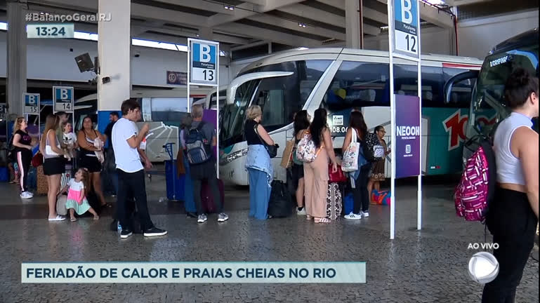 Vídeo: Rodoviária do Rio deve receber 260 mil pessoas durante o feriadão