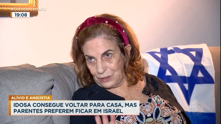 Vídeo: Idosa carioca relata momentos de tensão vividos em Israel