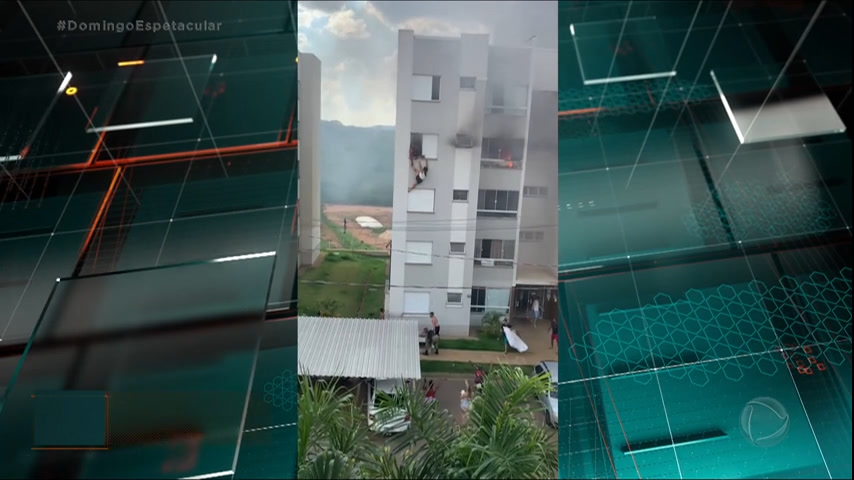 Avós se jogam do 4ª andar de prédio para escapar de incêndio provocado pela neta de 11 anos