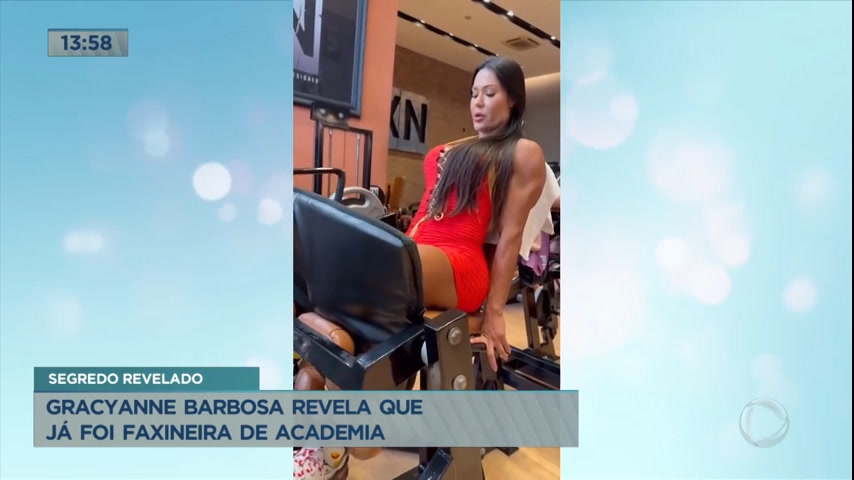 Vídeo: Gracyanne Barbosa revela que já foi faxineira de academia
