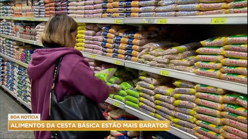 Vídeo: Preços dos alimentos da cesta básica caem