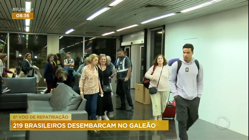 Vídeo: Sexto voo da FAB com mais 219 passageiros resgatados de Israel chega ao Rio de Janeiro